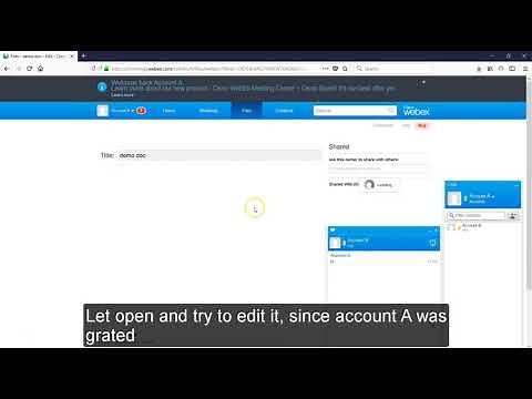 Cisco WebEx - File Sharing File Library in Webex