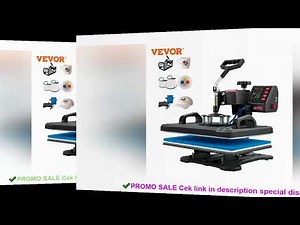 VEVOR Heat Press 5 in 1 Heat Press Machine 12 x 15in Clamshell Sublimation Transfer Printer Digital