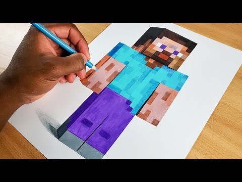 Drawing STEVE From Minecraft