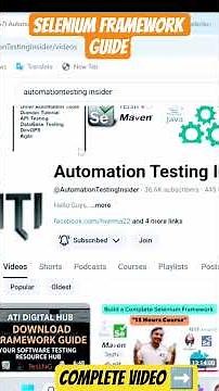 Get the complete selenium framework | two ways to get the documents