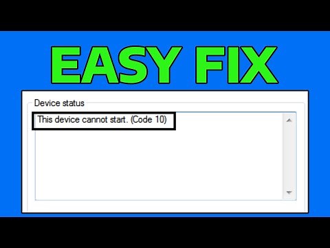 How To Fix This Device Cannot Start (Code 10) Error in Windows