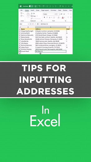 Excel Address Addition: 3 Tips for Excel Beginners