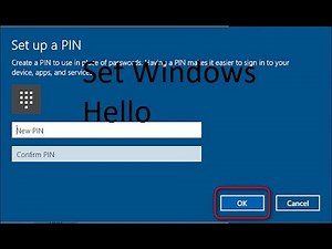 How to Set Windows Hello PIN in Windows 10