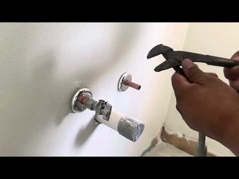 How to install compression shut off valves