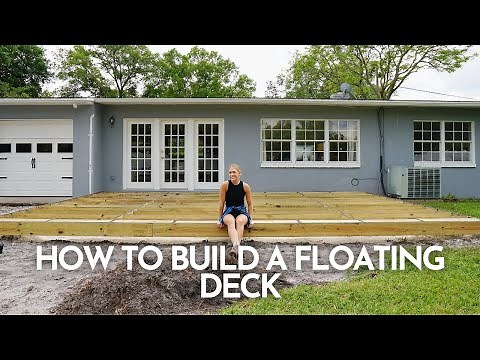 How to Build a Floating Deck | FRAMING