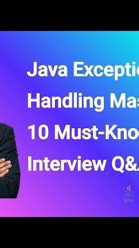 Java Exception Handling Masterclass: 10 Must-Know Interview Q&A #Shorts