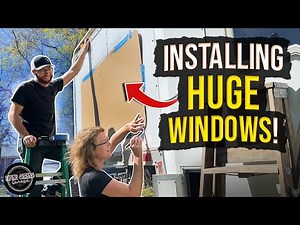 Cargo trailer conversion WINDOW INSTALL! Eeek!