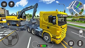 151K views · 4.7K reactions | Transporting Heavy Excavator to Construction Site - Long Trailer Truck Driving - Android Gameplay | RK Gamer | Facebook