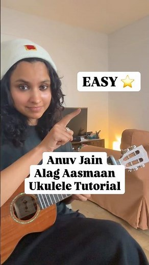 How to play Alag Aasman - Anuv Jain on Ukulele (EASY TUTORIAL) 🎸 #shorts