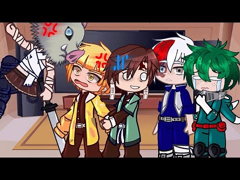 Class 1-A React To Kamaboko Squad // MHA // Demon Slayer // Gacha Club