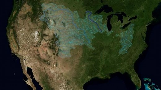 Map Shows Every River That Flows to the Mighty Mississippi