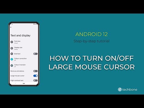 How to Turn On/Off Large mouse cursor [Android 12]