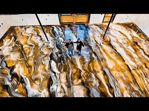 Transforming Floor With A Stunning 120 Gallons Of Epoxy