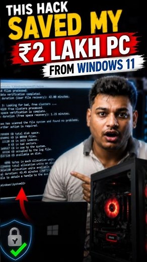This HACK ! Saved My ₹2 Lakh PC From Windows 11 ! #windows11 #pc #pcproblems