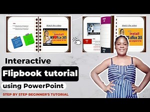 How to create a BEAUTIFUL interactive Flipbook Ebook for free using PowerPoint no external software.