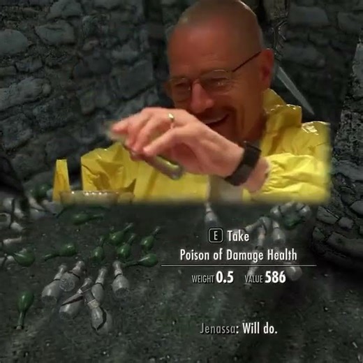 Alchemy Skyrim Hack! #memes #skyrim #gaming #ytshorts #fyp #games