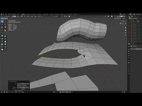 Outset Boundary (Free blender addon) - Outset the Selected Edges With Auto Face-Merging