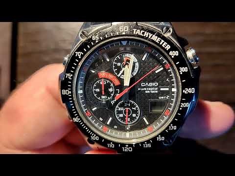 Setting the time and date on the Casio WVQ570DE and WVQ550 Waveceptor Watch (Mechanisms 4723, 4798)