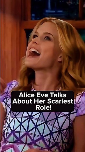 Alice Eve Talks About Her Scariest Role!😂#interview #trending #shorts #usa #celebrity