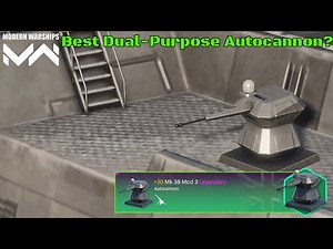 MK 38 Mod 3 Autocannon Review and Test | Can It Attack Air Targets? | Modern Warships Alpha Test