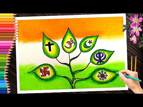 National unity day poster/ rashtriy Ekta Diwas drawing/unity in diversity drawing/ unity day drawing