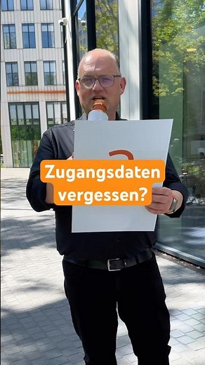 Zugangsdaten vergessen? Keine Panik! 🤝