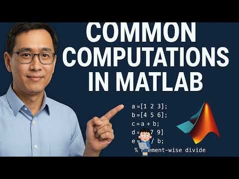 Common Computations in MATLAB: Easy Guide for Beginners