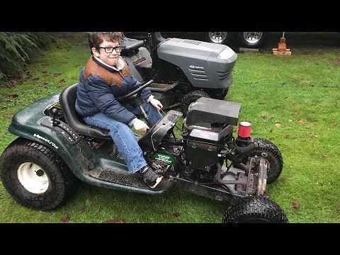 Rat Rod Lawn Mower (Quick build and test drive)