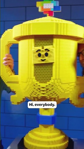 The LEGO Masters first reaction to the LEGO Masters Academy in LEGO House 😱🧱🏆 #shorts