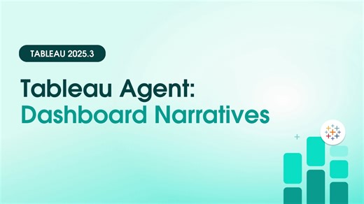 Ease data discovery with intuitive, AI-powered explanations with dashboard narratives in Tableau Agent. Get a concise overview and contextual insights for each viz, highlighting meaningful trends. Learn about all the latest Tableau features: tabsoft.co/44X1PoC | Tableau Software