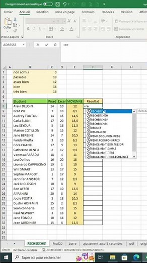 Comment utiliser la fonction RECHERCHE dans Excel pour trouver rapidement des données