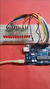 Amazing LED Chaser Effect using Arduino #arduino