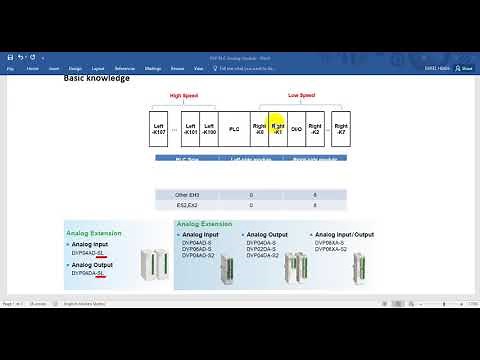 Delta DVP PLC AI/O module configuration