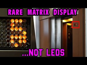 RARE DOT-MATRIX display - but these are NOT LEDs! +Otis motor room