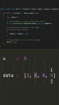 Binary Sort Explained #coding #programming #csharp #unity #sortingalgorithms
