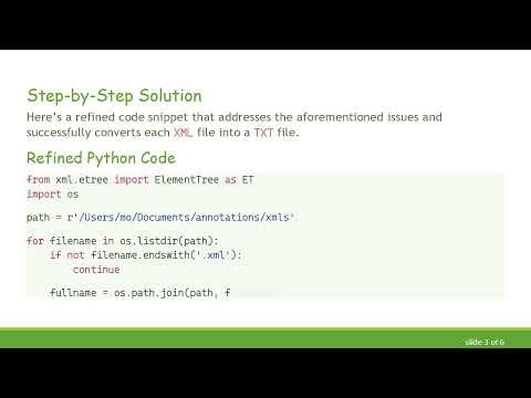 How to Efficiently Convert XML Files to TXT Files Using Python