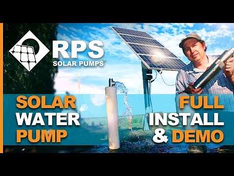 Solar Water Pump Full Installation & Demo • RPS Solar Pumps