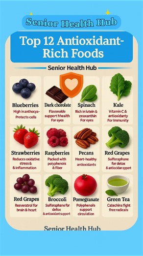 Top 12 Antioxidant-Rich Foods for Healthy Aging