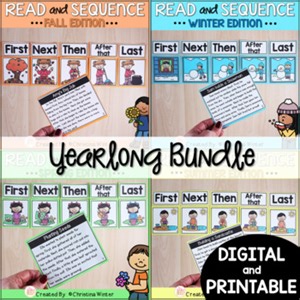 Sequence of Events Reading Passages Bundle - Printable Digital Google Activities