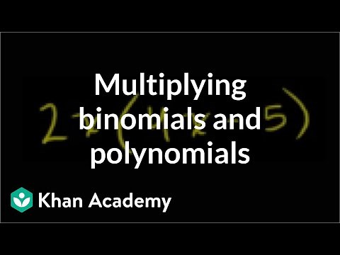 Multiplying binomials and polynomials | Algebra Basics | Khan Academy