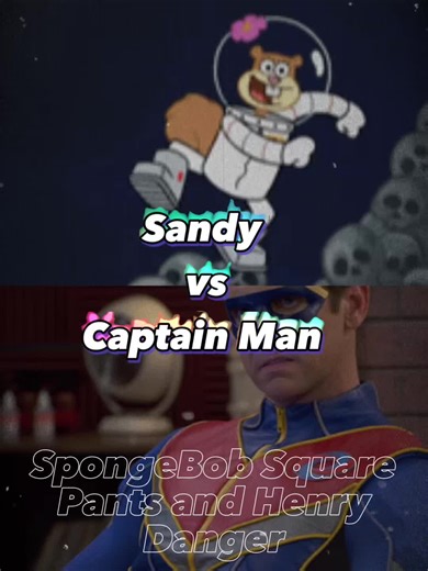 Sandy Cheeks vs Captain Man: Epic Showdown