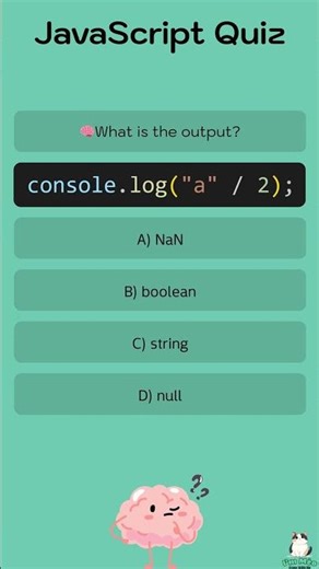 #44 JavaScript Quiz: 🧠What is the output?