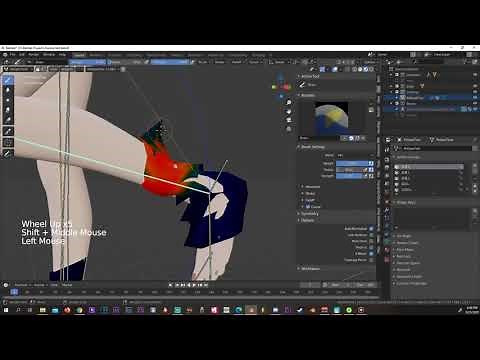Fixing Possible Weight transfer issues on your MMD model using Blender