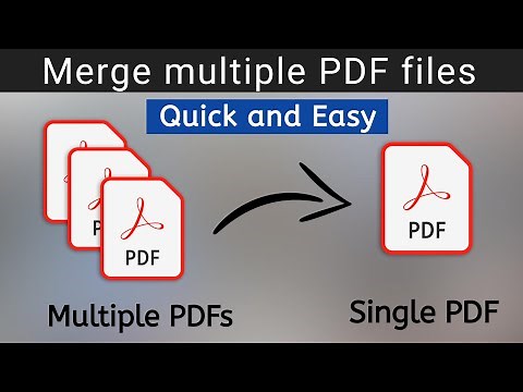 How to merge PDF files into one | To combine PDF files on windows