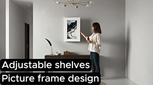 Houseables Recessed Medicine Cabinets & Bathroom Storage Organizers – Hidden Wall Niche Cabinets Without Mirror and Clear Vanity Organizer Bins for Bathroom (14" x 24" ID, 17" x 27" OD, Picture Frame)