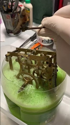 Restoration Time. Cleaning 120 years old Clock movement.