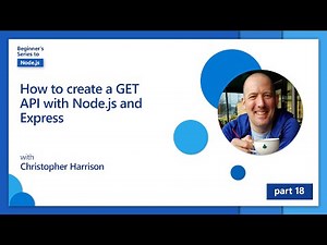 How to create a GET API with Node.js and Express [18 of 26] | Node.js for Beginners