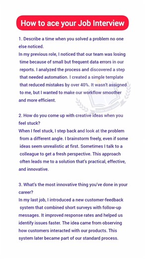 Job Interview Questions & Answer 😍 #jobs #interview #viral #reels #trending #reelschallenge @topfans | Learn with Ishani