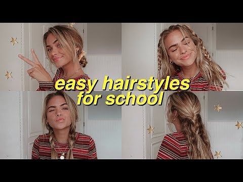 7 easy, heatless hairstyles for school! | Summer Mckeen