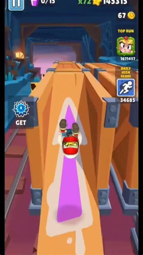 Subway Surfers But The Train NEVER Stops! 😱 #EndlessRun #SubwaySurfers
